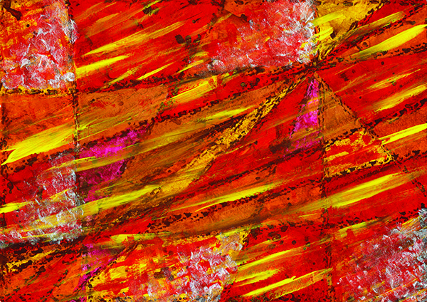Laminated Digital Print – A314-Angles-watercolor-on-paper