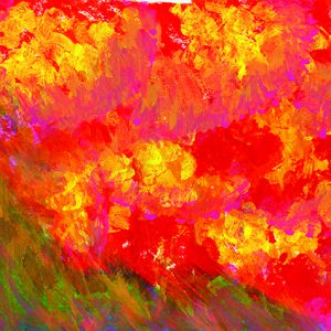 Laminated Digital Print – A315-Fireplay-watercolor-on-paper