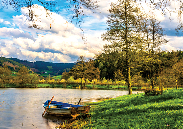 Laminated Digital Print – A336-Lake_Boat