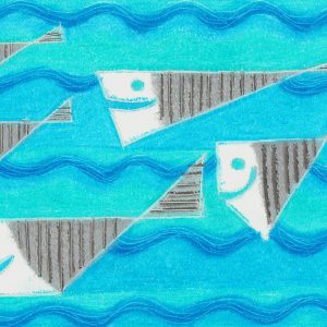 Laminated Digital Print – watercolor-on-paper – A421