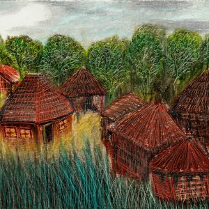 Laminated Digital Print – watercolor-on-paper – A425