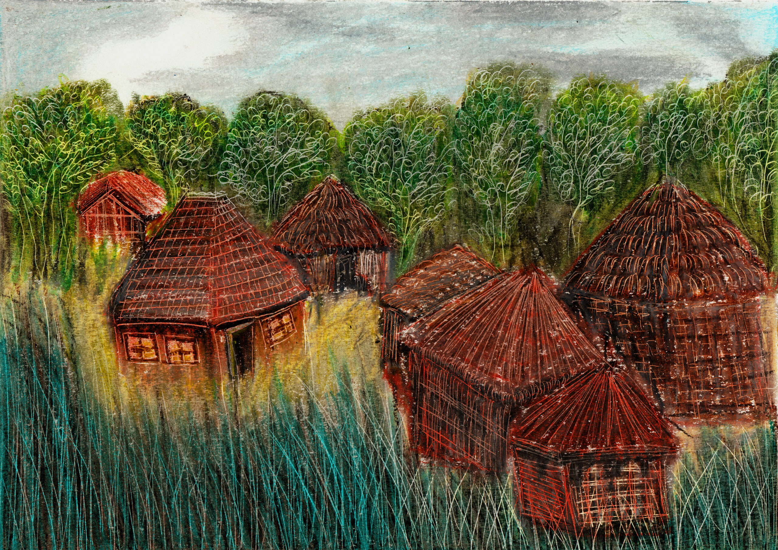 Laminated Digital Print – watercolor-on-paper – A425