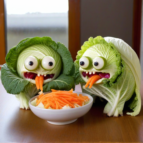 Coasters set of 6 – cabbage-creature - Image 4