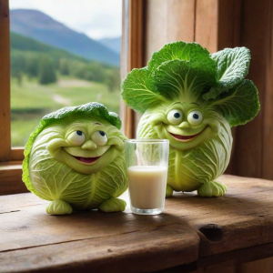 Coasters set of 6 – cabbage-creature