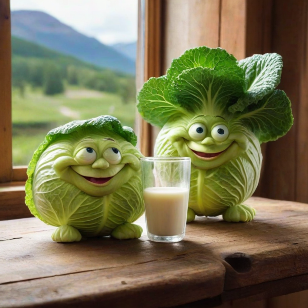 Coasters set of 6 – cabbage-creature - Image 2