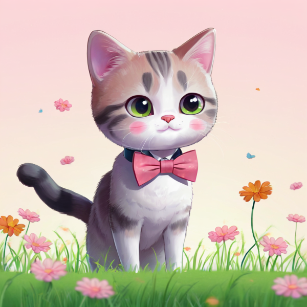 Coasters set of 6 – Child-Cat - Image 6
