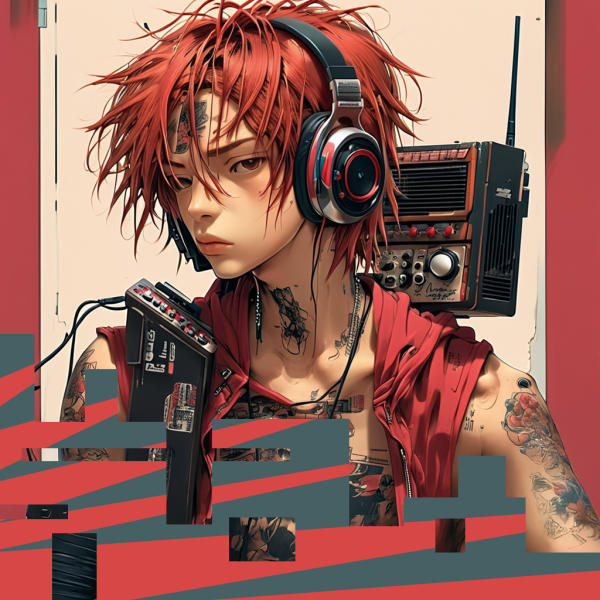 Coasters set of 6 – cyber-punk-style - Image 6