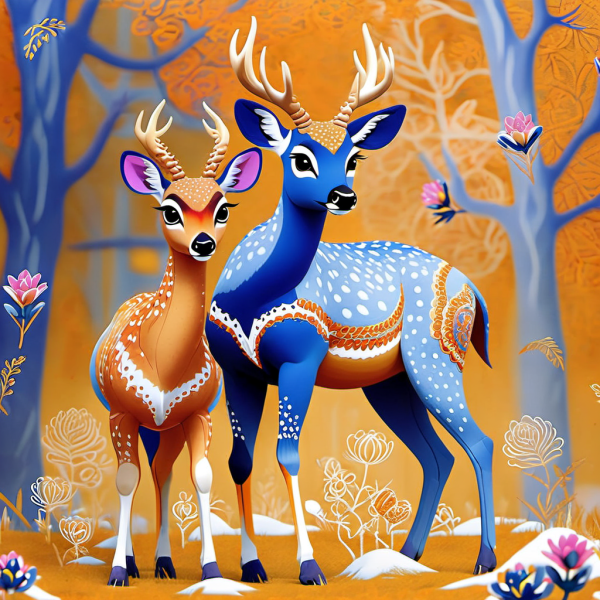 Coasters set of 6 – Deer Theme - Image 10