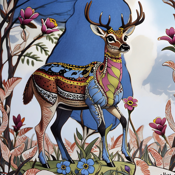 Coasters set of 6 – Deer Theme - Image 11