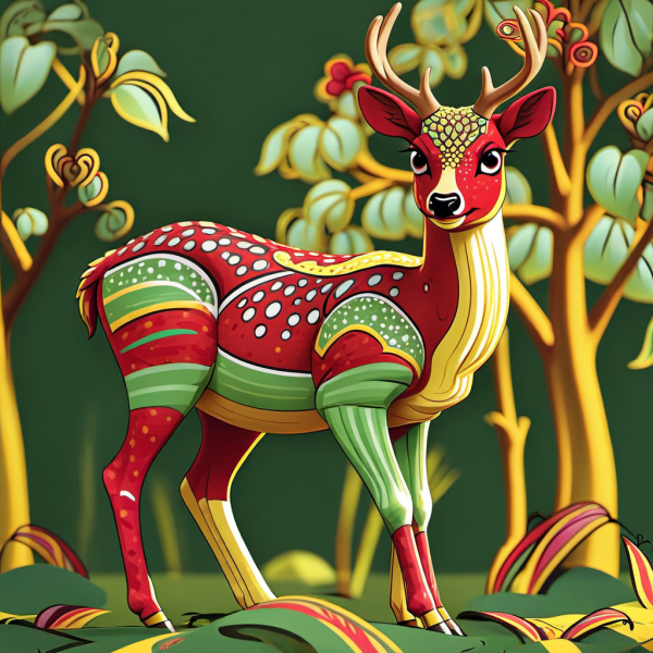 Coasters set of 6 – Deer Theme - Image 12