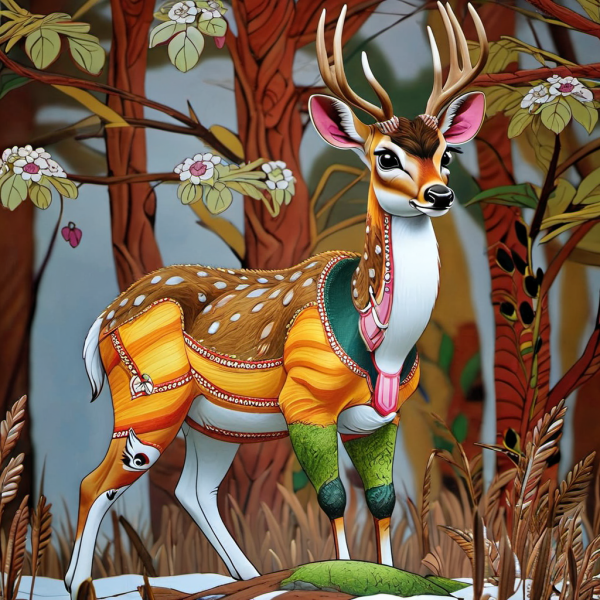 Coasters set of 6 – Deer Theme - Image 13