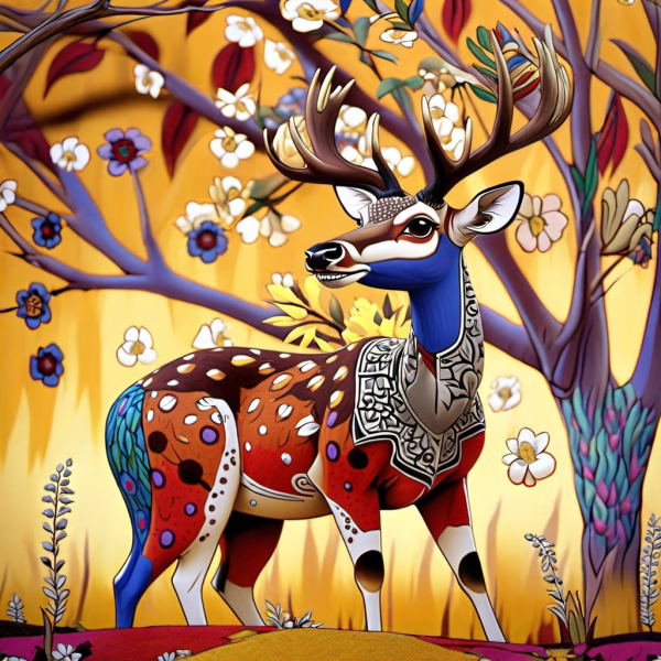 Coasters set of 6 – Deer Theme - Image 15