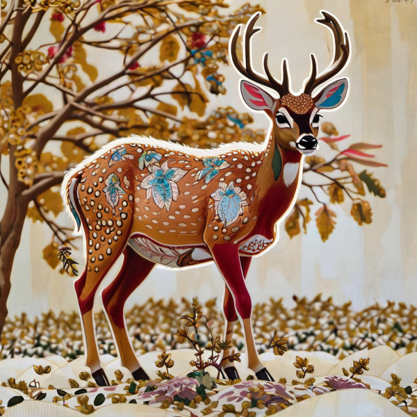 Coasters set of 6 – Deer Theme - Image 7