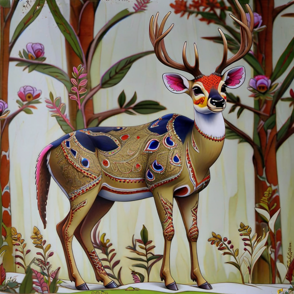Coasters set of 6 – Deer Theme - Image 17