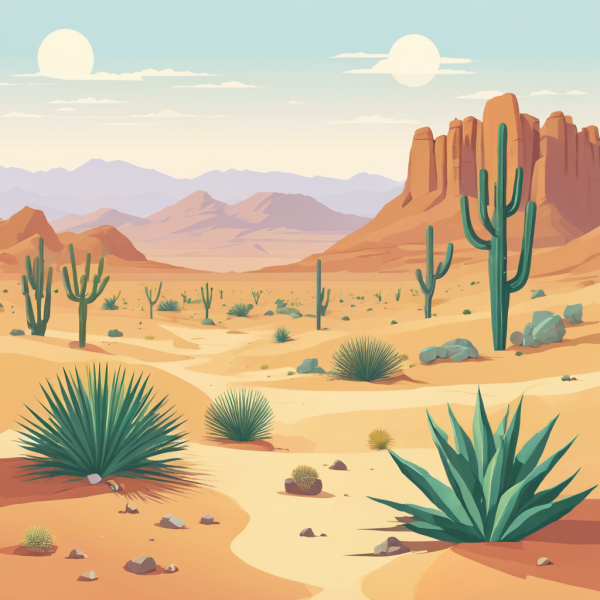 Coasters set of 6 – desertscape - Image 3