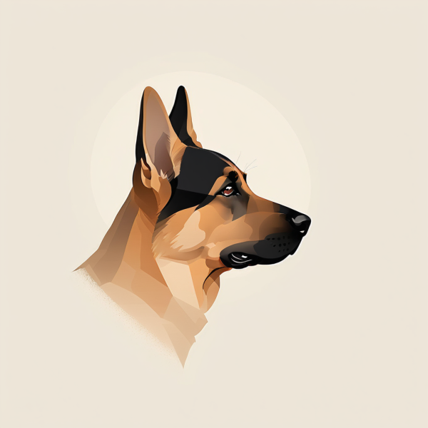 Coasters set of 6 – dogs-minimalist - Image 4