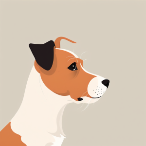 Coasters set of 6 – dogs-minimalist