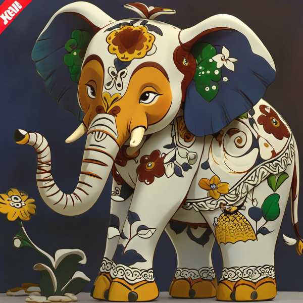 Coasters set of 6 – Elephant Theme - Image 4