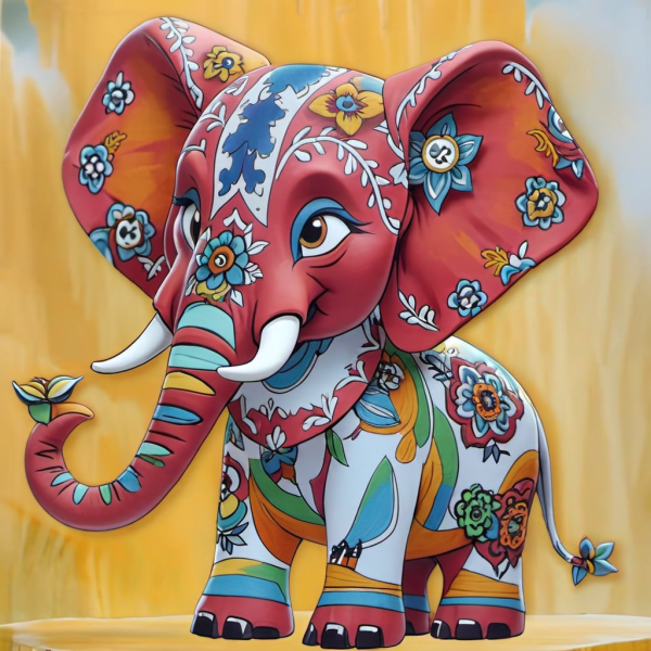 Coasters set of 6 – Elephant Theme - Image 3