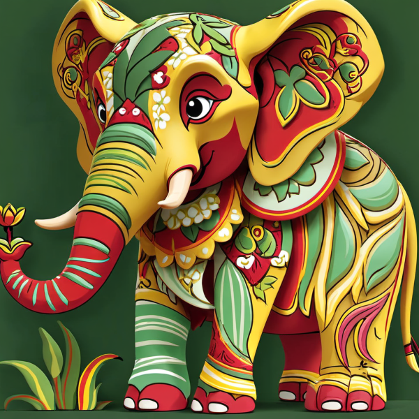 Coasters set of 6 – Elephant Theme - Image 9