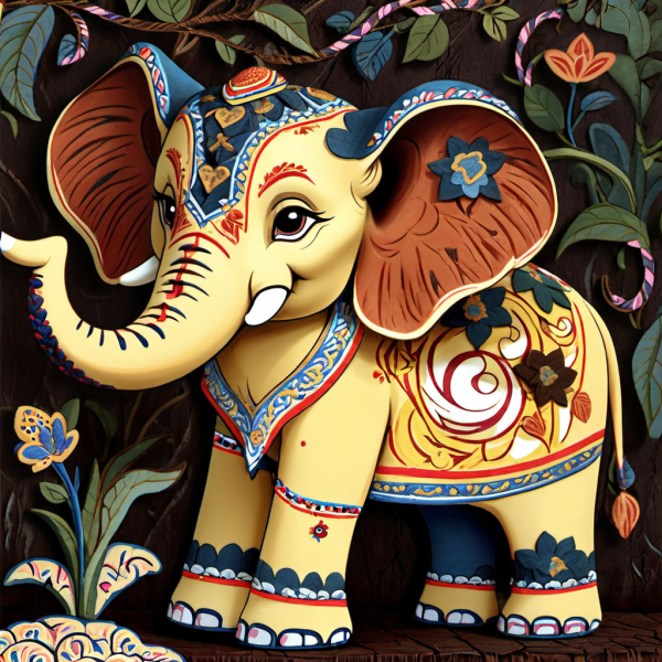 Coasters set of 6 – Elephant Theme - Image 7