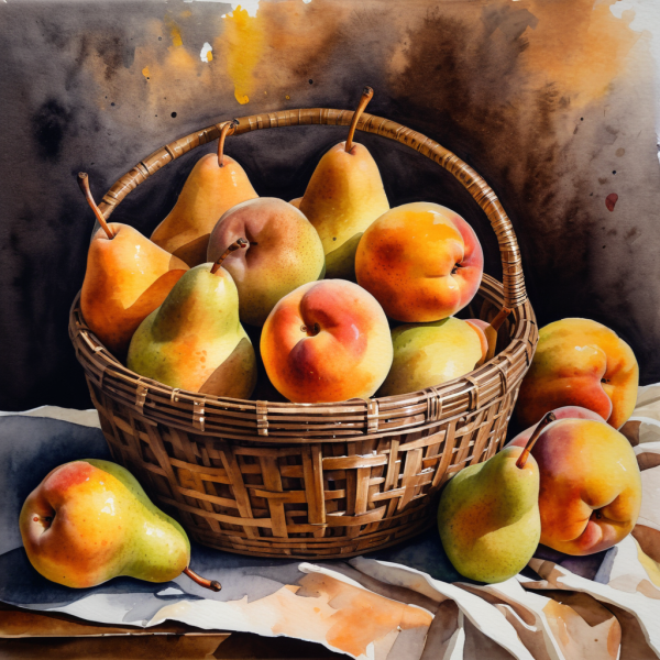 Coasters set of 6 – fruit-basket - Image 6