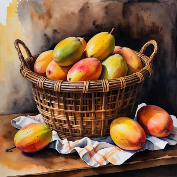 Coasters set of 6 – fruit-basket - Image 3