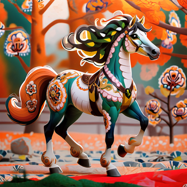 Coasters set of 6 – Horse Theme - Image 3