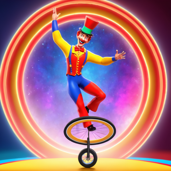 Coasters set of 6 – Circus Clown - Image 11