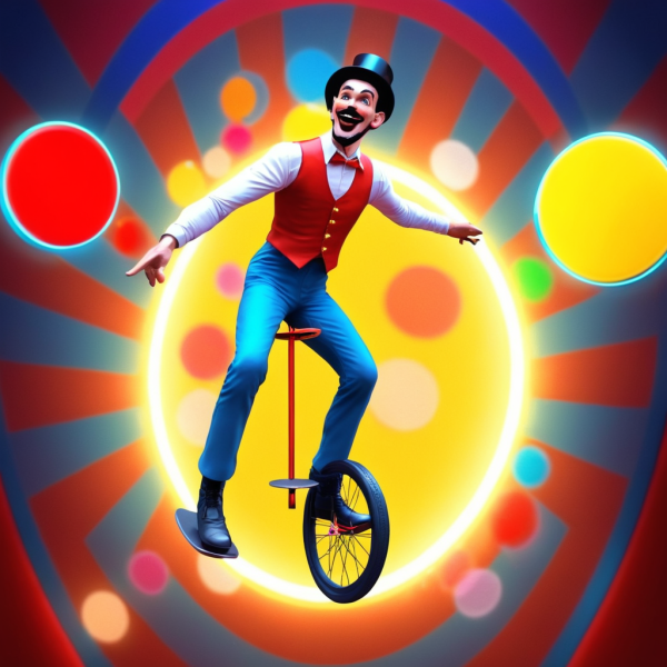Coasters set of 6 – Circus Clown - Image 12