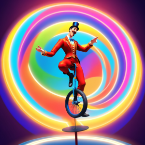 Coasters set of 6 – Circus Clown