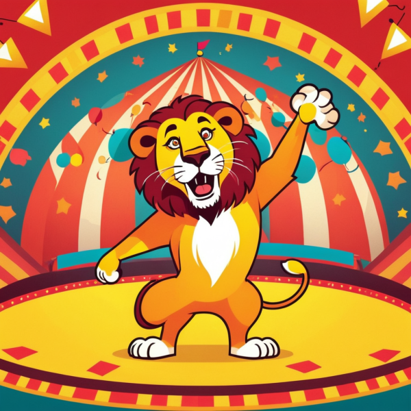 Coasters set of 6 – Circus Lion - Image 12