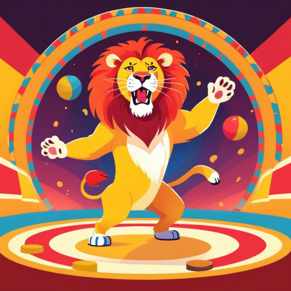 Coasters set of 6 – Circus Lion - Image 11