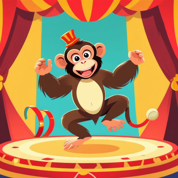 Coasters set of 6 – Circus Monkey - Image 6