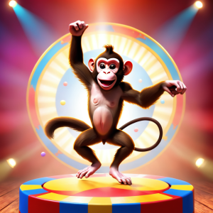 Coasters set of 6 – Circus Monkey