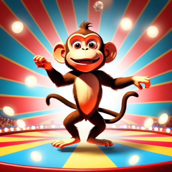 Coasters set of 6 – Circus Monkey - Image 11