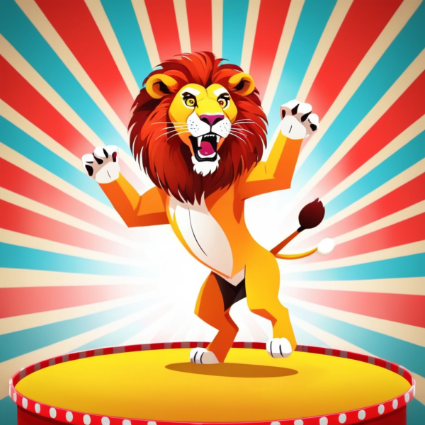 Coasters set of 6 – Circus Lion - Image 7