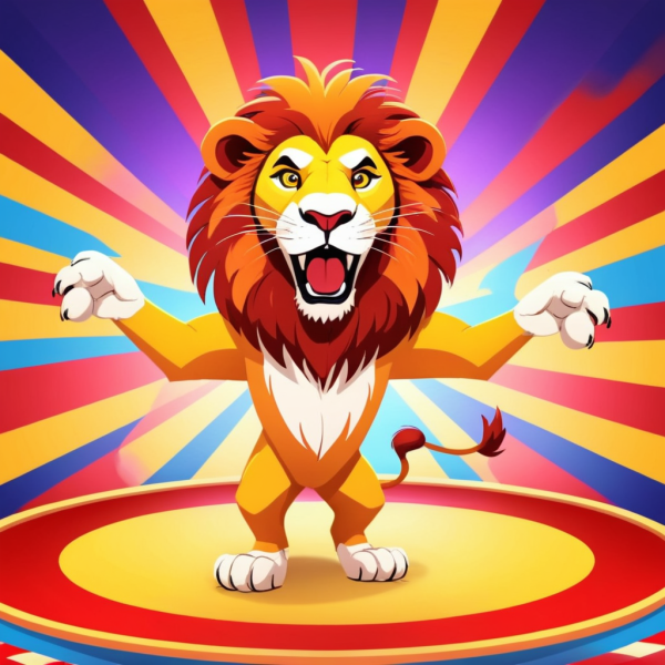 Coasters set of 6 – Circus Lion - Image 6
