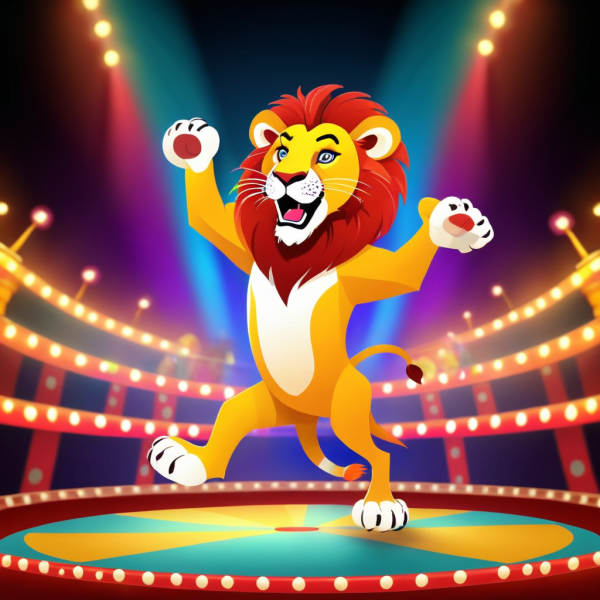 Coasters set of 6 – Circus Lion - Image 4