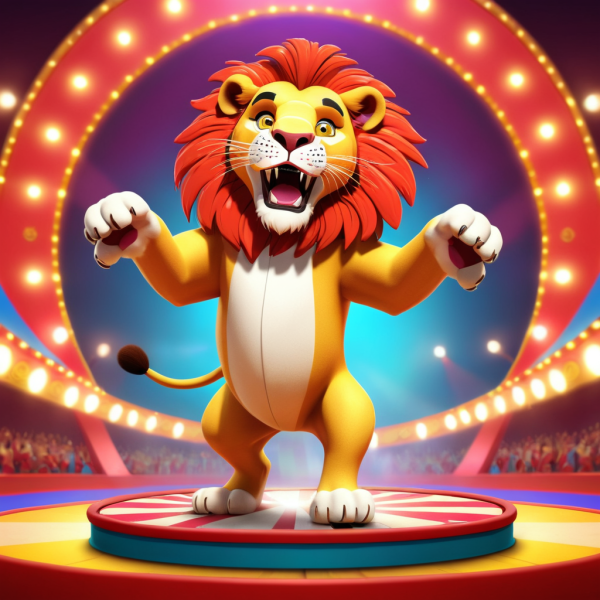 Coasters set of 6 – Circus Lion - Image 3