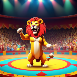 Coasters set of 6 – Circus Lion