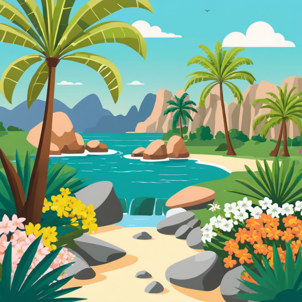 Coasters set of 6 – Island stream - Image 6