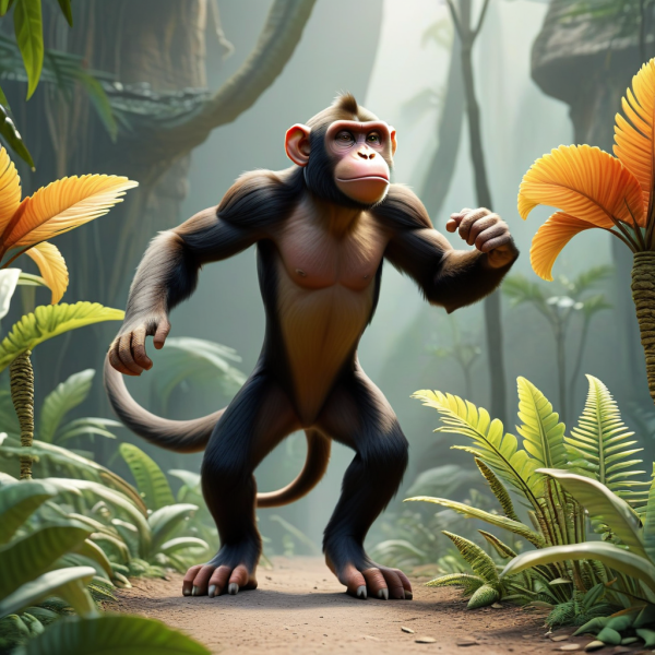 Coasters set of 6 – Jurassic-Monkey - Image 6