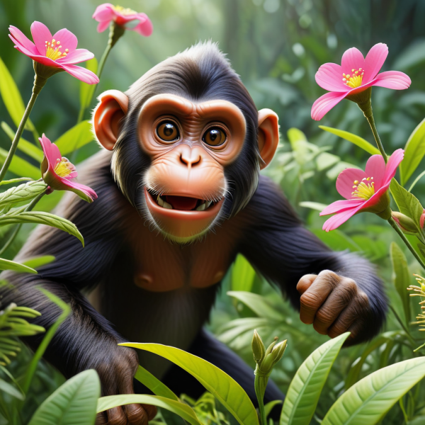 Coasters set of 6 – Jurassic-Monkey - Image 2