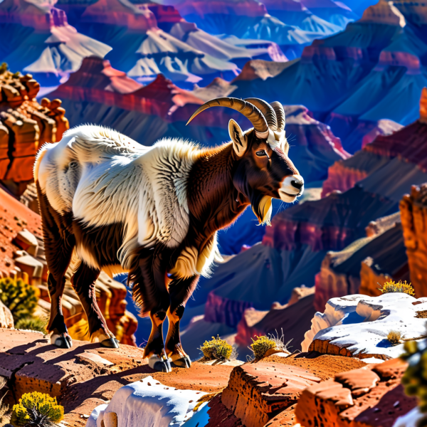 Coasters set of 6 – mountain-goat - Image 3