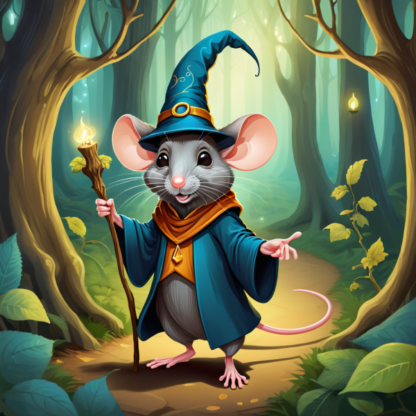 Coasters set of 6 – mouse wizard - Image 6