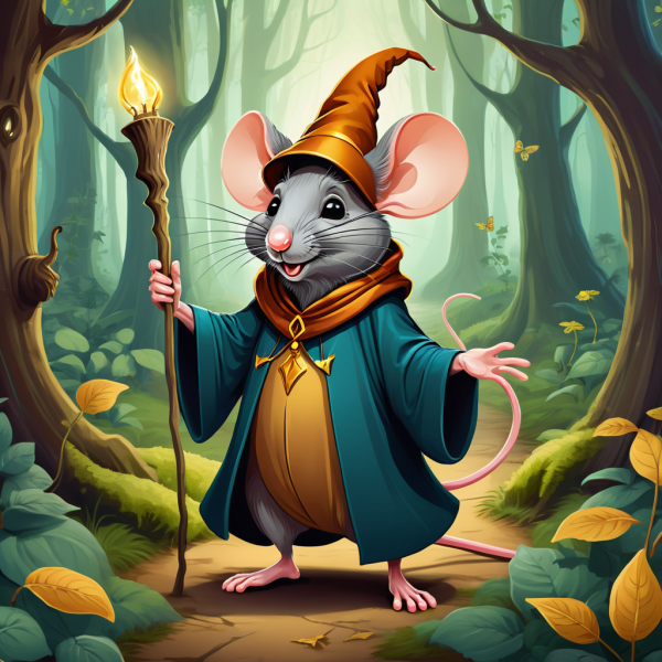 Coasters set of 6 – mouse wizard - Image 5