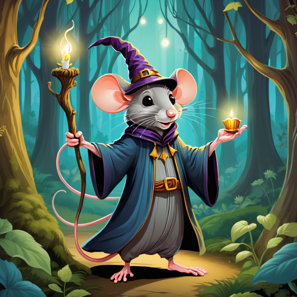 Coasters set of 6 – mouse wizard - Image 4