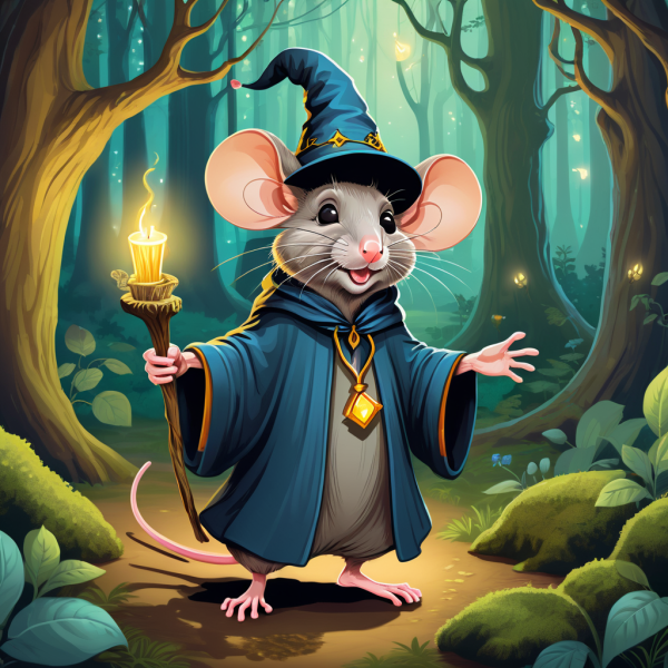 Coasters set of 6 – mouse wizard - Image 3
