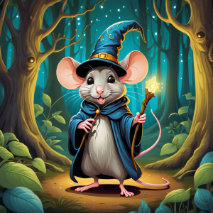 Coasters set of 6 – mouse wizard